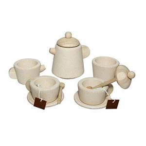 PlanToys Wooden Tea Set for a Pretend Play Tea Party (3616) | Sustainably Mの商品画像