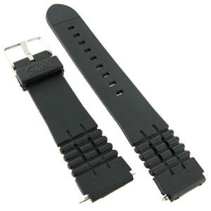 Speidel Rubber Watch Band FitsスポーツウォッチとCasio   カラーブラックサイズ: 19 mm時計バンド   ボーナ