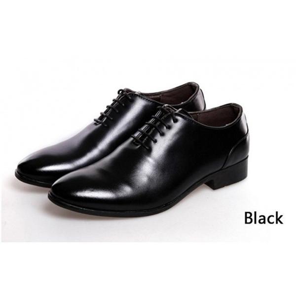 メンズ 革靴 ビジネスシューズ 冠婚葬祭 結婚式 二次会 パーティ PUレザーシューズ 革 シューズ...