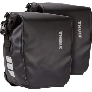 THULE 防水シールドパニア ブラック 13L 左右ペア スーリー PACK N PEDAL 013539｜alphacycling