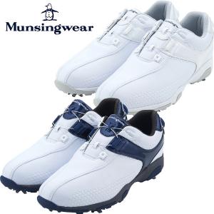 マンシングウェア ゴルフシューズ メンズ ダイヤル式 スパイク 3E / MQ2NJA00 / 01 / Munsingwear