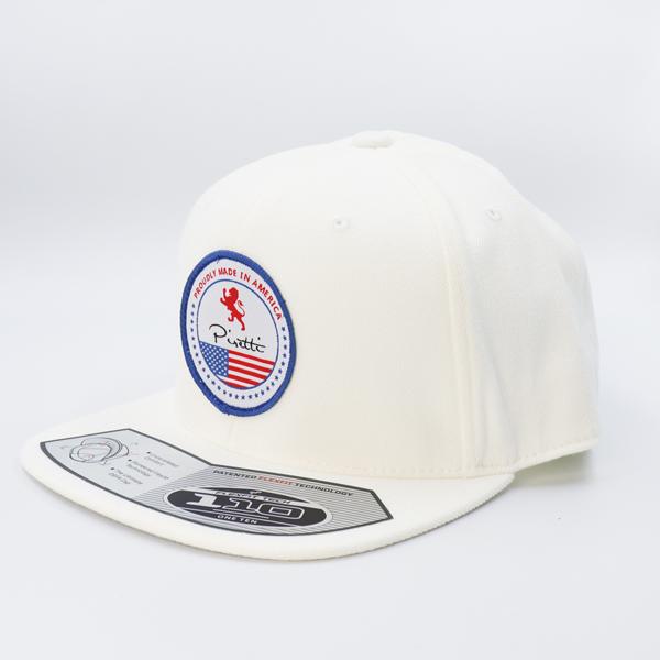 ピレッティ Piretti ゴルフ キャップ フレックスフィット110 スナップバック ホワイト /...