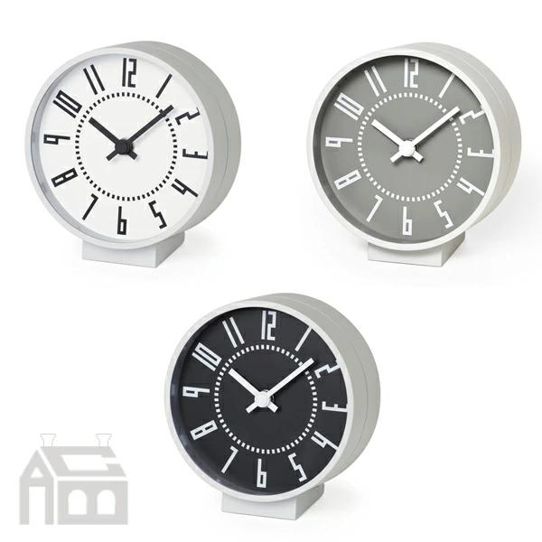Lemnos レムノス eki clock s TIL19-08 置き時計/テーブルクロック/インテ...