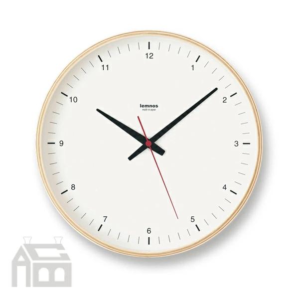 Lemnos レムノス Plywood clock T1-017(1) 掛け時計/インテリア時計