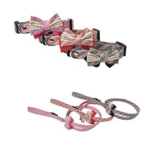 Amo.k レターリボン 首輪＆リードセット　　Ｓサイズ　910058　ポイント10倍