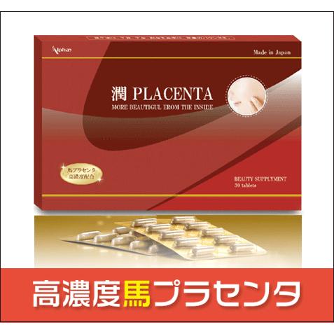 プラセンタ 馬 国産 業界初の50倍濃縮！24日分 レビュー記載のお約束で送料無料 初回限定 お1人...