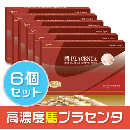プラセンタ ６箱セット(36%OFF) 国産 超高濃度 無臭 10,000mg相当プラセンタ50倍濃...