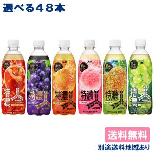 アサヒ 三ツ矢 特濃 炭酸飲料 PET 500ml 選べる2ケースセット 48本（ 24本入 x 2ケース ）送料無料 別途送料地域あり