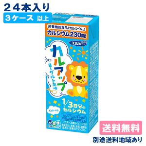 カルシウム エルビー カルアップ ヨーグルト風味 200ml x 24本 3ケース以上 別途送料地域あり