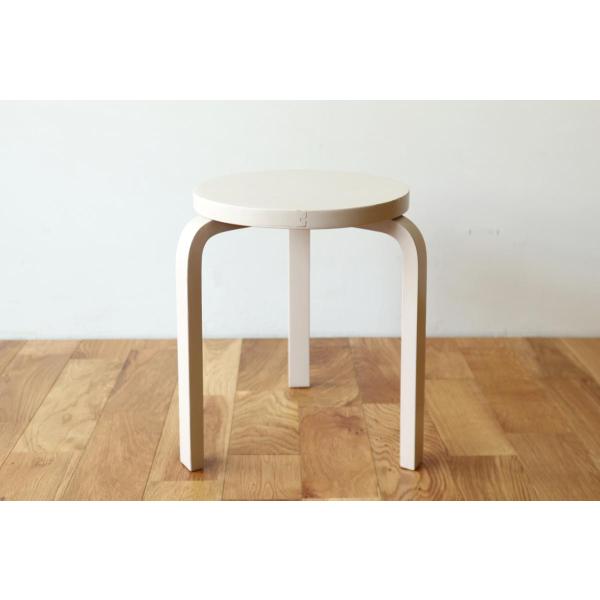 Artek Stool60 Repaint Light Grey 50-60s