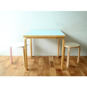 Artek Table 81C (75x75)blue / Alvar Aalto｜also