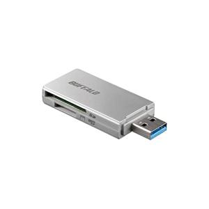 バッファロー BUFFALO USB3.0 microSD/SDカード専用カードリーダー シルバー BSCR27U3SV｜alt-mart