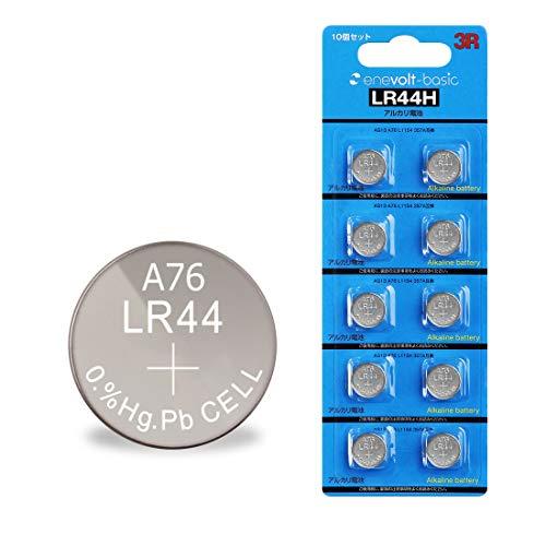 enevolt basic ボタン電池 LR44 H 130mAh 1.5V アルカリボタン電池 3...