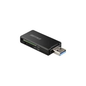 バッファロー BUFFALO USB3.0 microSD/SDカード専用カードリーダー ブラック BSCR27U3BK｜alt-mart