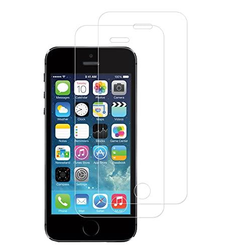 2枚セット KPNS 日本素材製 強化ガラス iPhoneSE 第一世代 iPhone5s 5c 5...