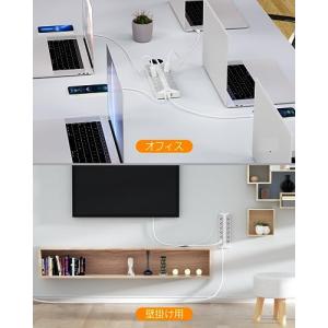 電源タップ スイッチ付き 延長コード 2m u...の詳細画像5