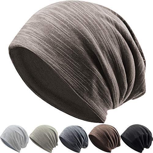 [MECOLO] ニット帽 ソフトガーゼ シンプルなデザイン・肌に優しい・締め付け感ゼロ オールシー...