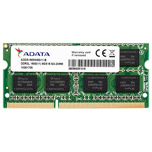 ADATA ノート用増設メモリ PC3L-12800 DDR3L-1600(512x8) 8GB 1...