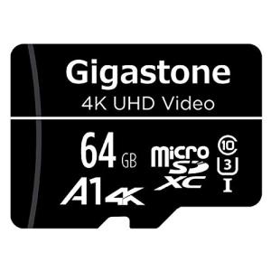Gigastone マイクロSDカード 64GB SDアダプタ付き U3 Class 10 SDXC 90MB/S Gopro アクションカメラ スポーツカメラ Full HD 撮影 5年保証  [並行輸入品]