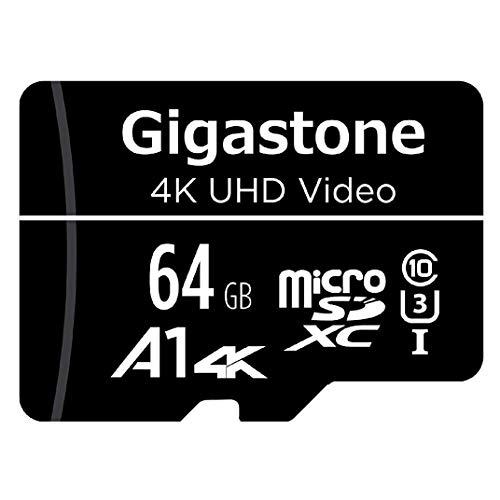 Gigastone マイクロSDカード 64GB SDアダプタ付き U3 Class 10 SDXC...