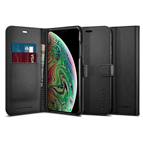 Spigen  iPhone XS Max ケース 手帳型 カード収納 6.5インチ 対応 ワイヤレ...