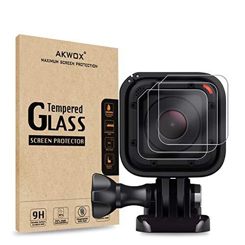 AKWOX Akwox 0.3mm 9H ハード耐傷性カメラレンズフィルム GoPro Hero4 ...