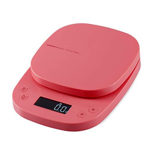 エレコム キッチンスケール タイマー付 最大2kg 最小0.1g表示 ピンク HCS-KS03PN