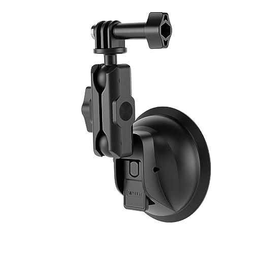 TELESIN GoPro用 Insta360車載カメラ用 吸盤マウントカメラカーマウント サクショ...