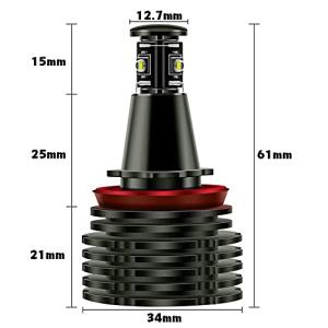 X-STYLE H8 LED イカリング バル...の詳細画像1