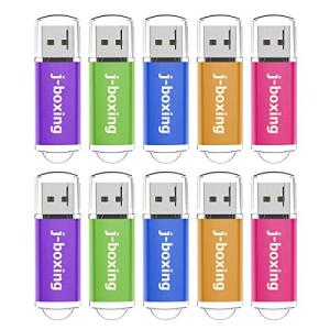 10個セット USBメモリ 32GB J-boxing キャップ式 USBフラッシュメモリ USB 2.0 フラッシュドライブ  五色：紫、緑、青、オレンジ、ピンク｜alt-mart