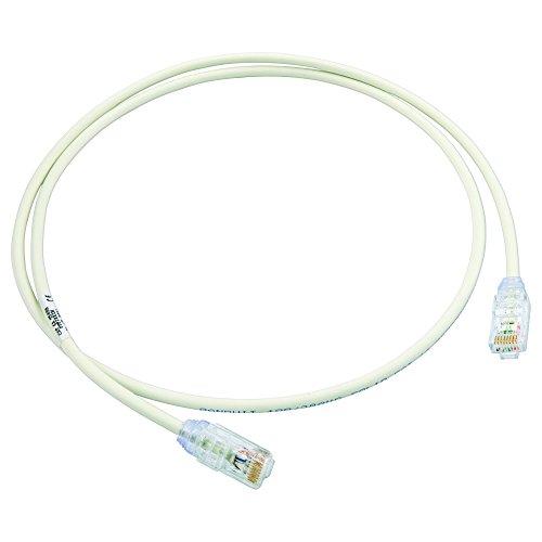 パンドウイットコーポレーション LANケーブル Cat6A 超極細 プロ仕様 20m オフホワイト ...