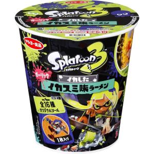 スプラトゥーン イカしたイカスミ味ラーメン 63g×12個×1箱 サンヨー食品 スプラトゥーン3