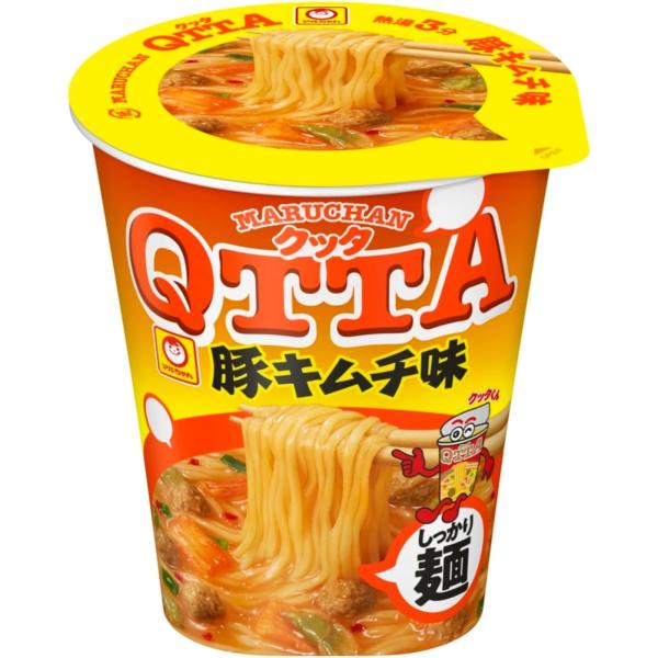 【新春セール】「12個」 マルちゃん QTTA 豚キムチ味 76g×12個×1箱 東洋水産 カップ麺...