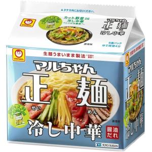 「30個」マルちゃん　正麺 冷し中華 醤油だれ 5食パック 118X5g ×6個×1箱