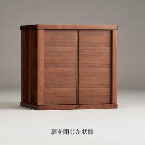 仏壇 ガラ ダーク 麻の葉 青海波 幅40.4...の詳細画像1