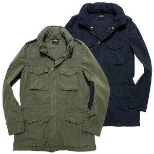 ASPESI アスペジ 65 REPLICA 小松マテーレ BJナイロン 製品染め M-65 フィールドジャケット ミリタリーブルゾン / オリーブグリーン ネイビー メンズ イタリア