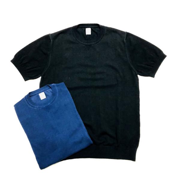 eleventy イレブンティ 製品洗い コットン ニットＴシャツ / メンズ イタリア スウェット