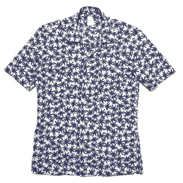 Finamore フィナモレ BART バート ボタニカルプリント オープンカラー ショートスリーブ...