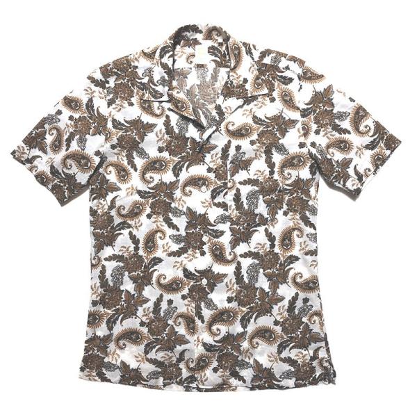 Finamore フィナモレ BART バート ペイズリープリント オープンカラー ショートスリーブ...