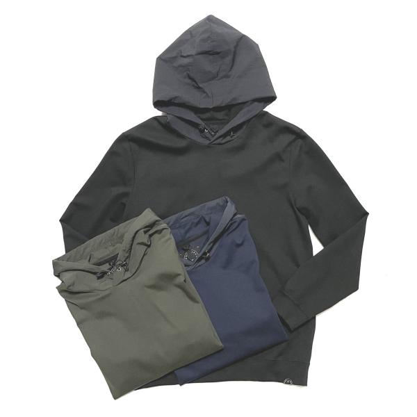 T-JACKET ティージャケット ストレッチジャージー 切り替え プルオーバーパーカー