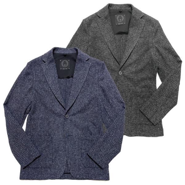 T-JACKET ティージャケット ジャケット / ファンシーツイード ストレッチ メランジ 2Bジ...