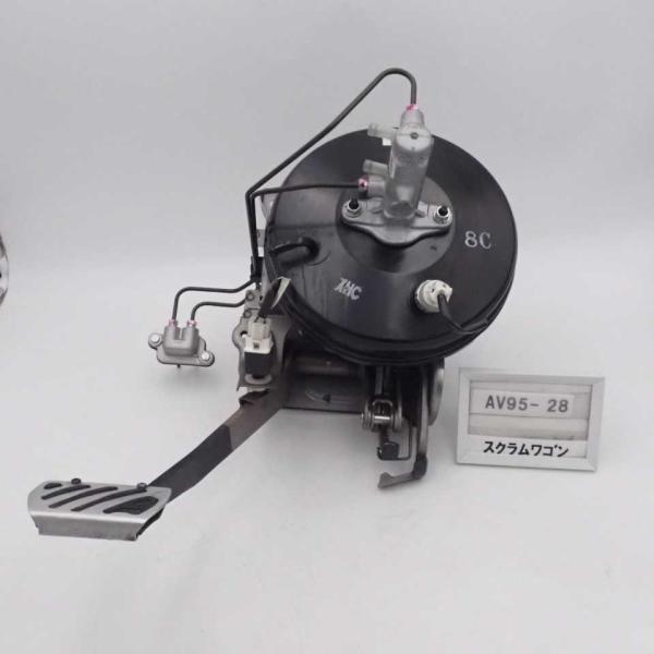 平成19年 スクラムワゴン DG64W 前期 純正 ブレーキマスターバック シリンダー ペダル付 中...