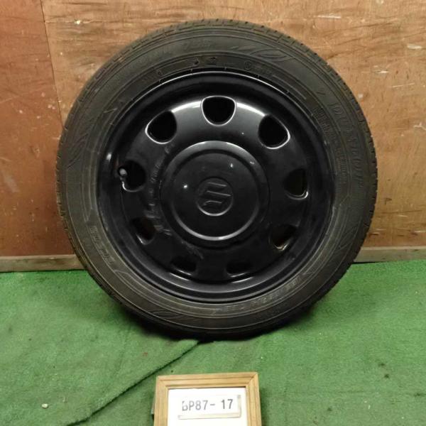 令和2年 スペーシアギア ハイブリッド HV MK53S 純正 アルミホイール 鉄 タイヤ  1本セ...