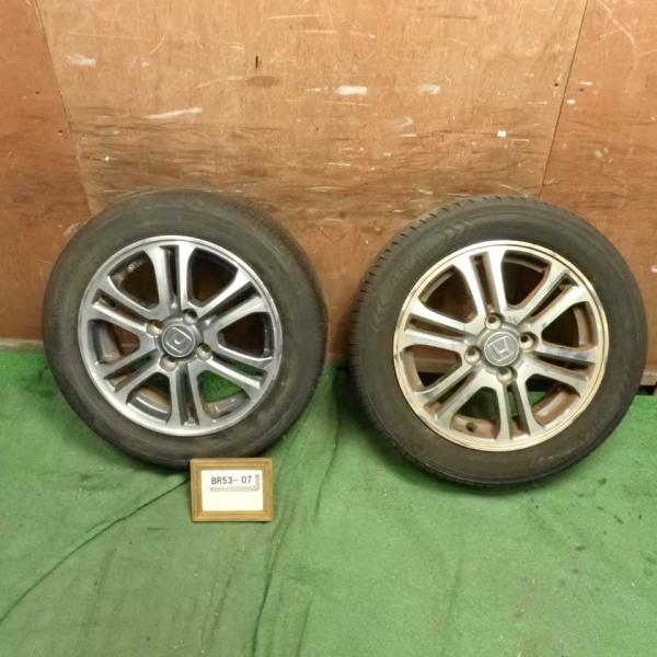 平成27年 NBOX カスタム JF1 後期 純正 アルミホイール タイヤ 2本セット TOYO 2...