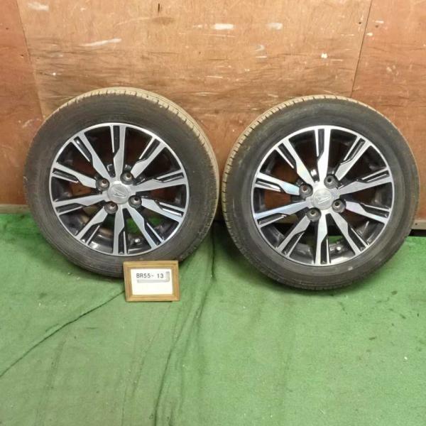 平成27年 ムーヴ カスタム LA150S 前期 純正 アルミホイール タイヤ 2本セット ECOF...