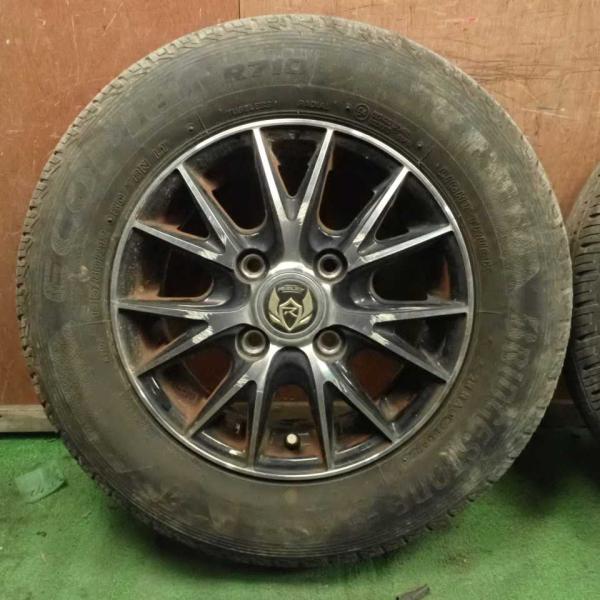 平成22年 サンバーバン ディアス TV2 後期 外し RIZLEY アルミホイール タイヤ  1本...