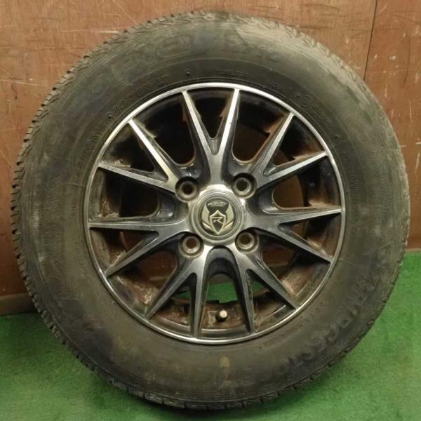 平成22年 サンバーバン ディアス TV2 後期 外し RIZLEY アルミホイール タイヤ  1本...