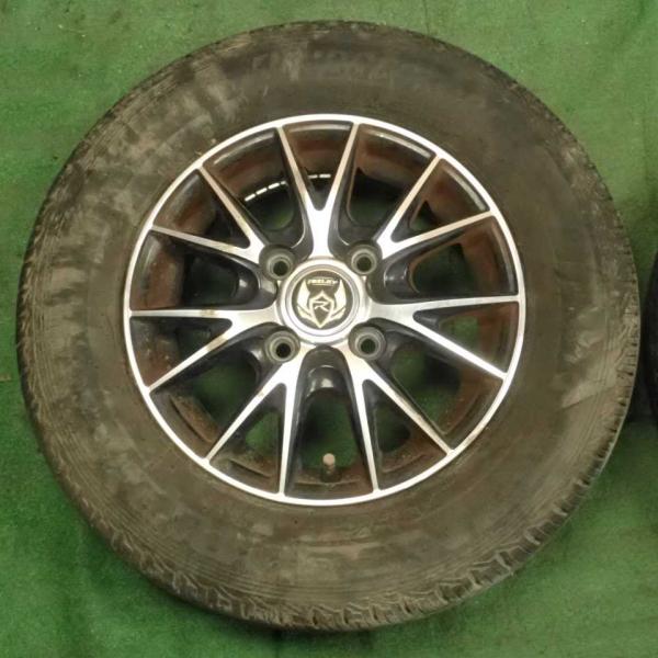 平成22年 サンバーバン ディアス TV2 後期 外し RIZLEY アルミホイール タイヤ  1本...