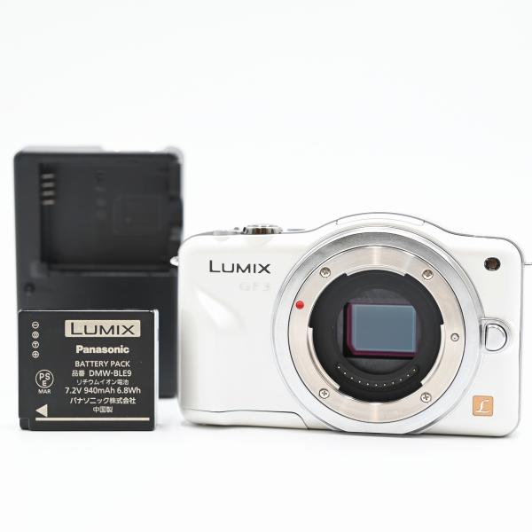 Panasonic パナソニック LUMIX GF3 シェルホワイト DMC-GF3-W ボディ コ...
