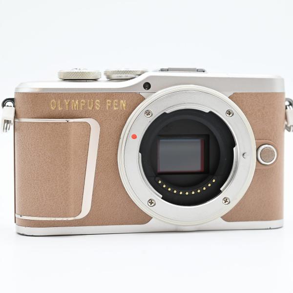 OLYMPUS ミラーレス一眼カメラ PEN E-PL9 ボディー ブラウン ミラーレス一眼レフカメ...